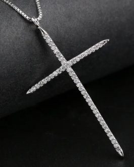 Cubic Zirconia Cross Necklace