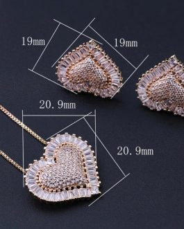 Heart Shape Jewelry Set